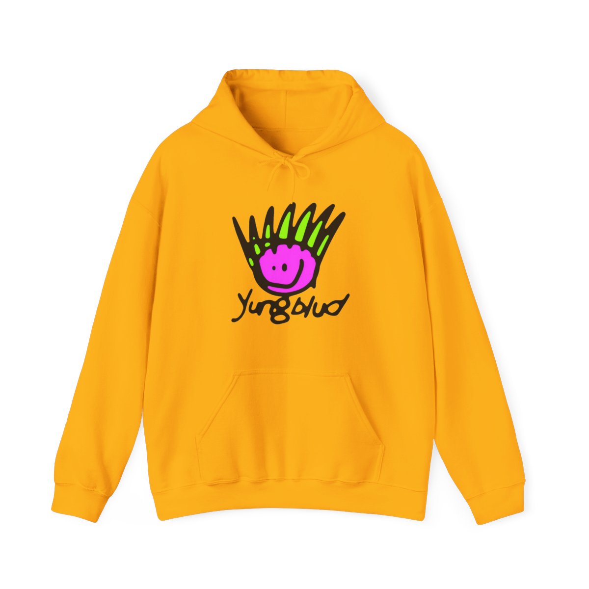 Yungblud: Face (Back Print) - White Pullover Hoodie - Merchoid