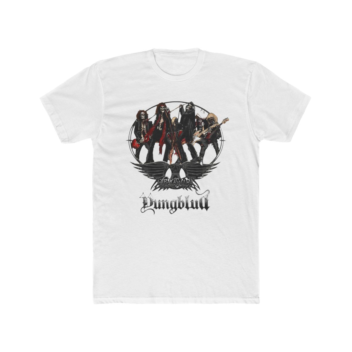 Aerosmith & YUNGBLUD - One More Time Illustrated Skeleton T Shirt